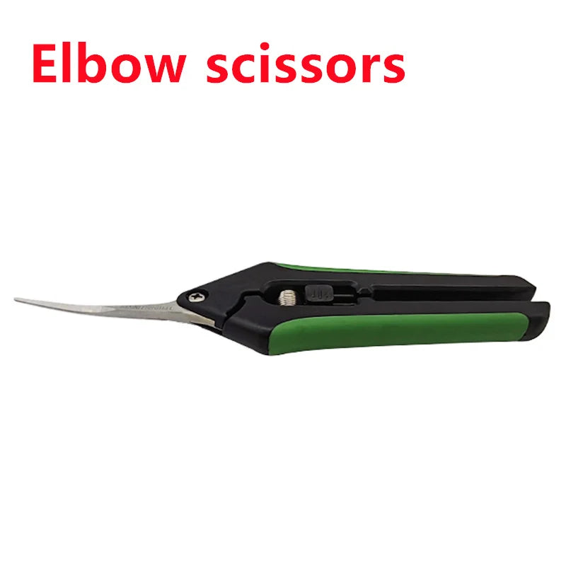 6.5 Inch Gardening Scissors Hand Pruner Pruning Shears Trimming Scissors with Straight Elbow Stainless Steel Blades for Plant