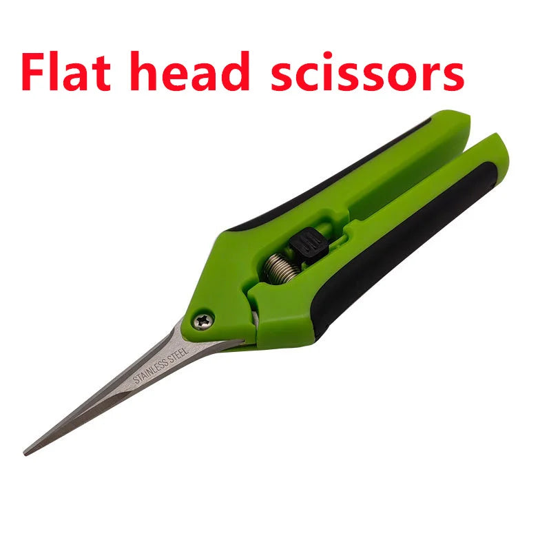 6.5 Inch Gardening Scissors Hand Pruner Pruning Shears Trimming Scissors with Straight Elbow Stainless Steel Blades for Plant